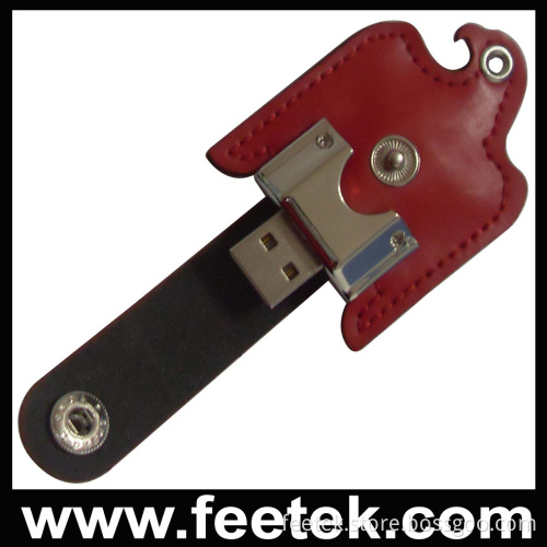 Popular OEM Leather USB Flash Drive (FT-1316)
